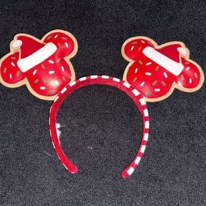 Festive Red Mouse Ear Headband